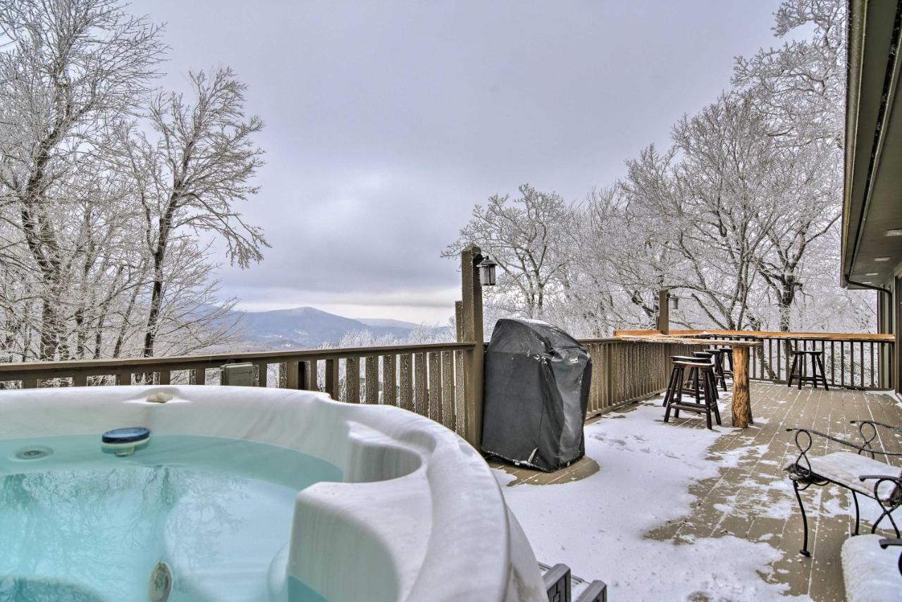 Cabin With Hot Tub And Mountain Views Less Than 5 Mi To Boone Blowing Rock Ngoại thất bức ảnh